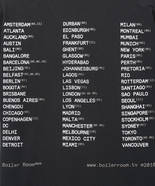 styles（スタイルス）の「BOILER ROOM WORLD TOUR TEE SS25SS11（Tシャツ/カットソー・メンズ・ブラック・M）」の10枚目の写真