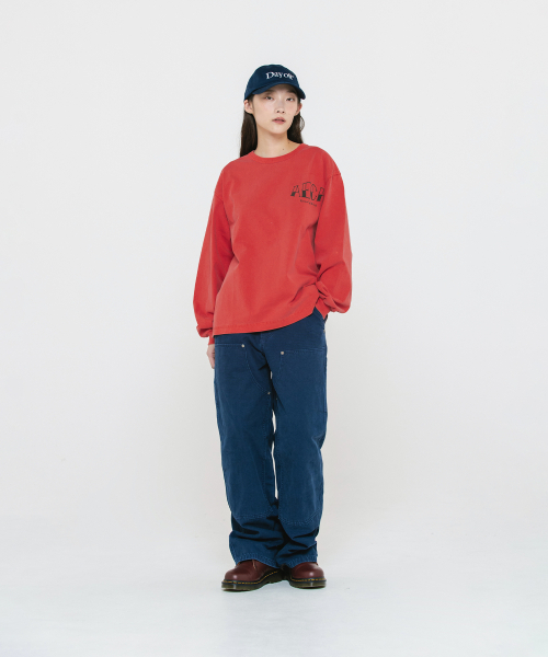 AECA(エイカ)の「VINTAGE DOUBLE KNEE PIGMENT PANTS-NAVY(その他パンツ・メンズ・その他・SMALL/MEDIUM/LARGE)」の3枚目の写真