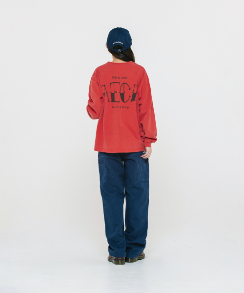 AECA(エイカ)の「VINTAGE DOUBLE KNEE PIGMENT PANTS-NAVY(その他パンツ・メンズ・その他・SMALL/MEDIUM/LARGE)」の4枚目の写真