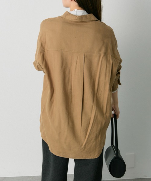 PUAL CE CIN（ピュアルセシン）の「起毛オーバーシャツブラウス