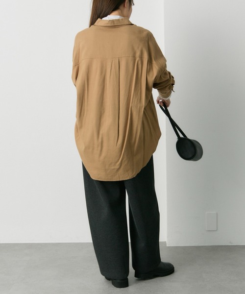 PUAL CE CIN（ピュアルセシン）の「起毛オーバーシャツブラウス