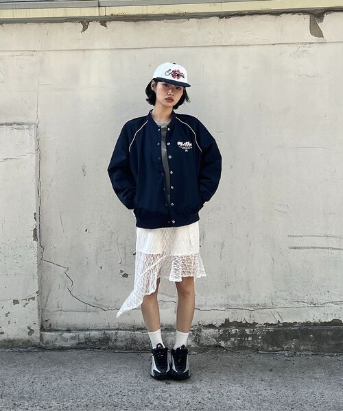 Midnight Move(ミッドナイトムーブ)の「le line jacket (navy)(ナイロンジャケット・レディース・その他・FREE)」の6枚目の写真