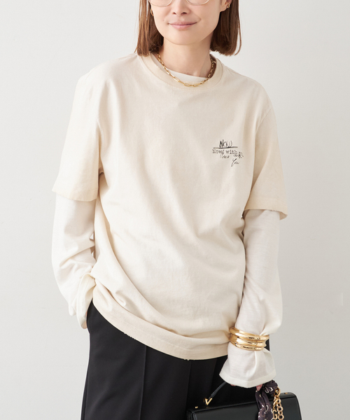 Deuxieme Classe(ドゥーズィエムクラス)の「【GOLDEN GOOSE / ゴールデングース】TSHIRT WITH PRINT(Tシャツ/カットソー・レディース・アイボリー・FREE)」の2枚目の写真