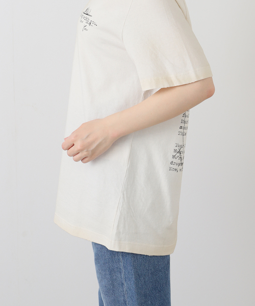 Deuxieme Classe(ドゥーズィエムクラス)の「【GOLDEN GOOSE / ゴールデングース】TSHIRT WITH PRINT(Tシャツ/カットソー・レディース・アイボリー・FREE)」の7枚目の写真