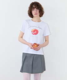SINOON（シヌーン）の「Summer Apple T-Shirt (White)（Tシャツ/カットソー）」