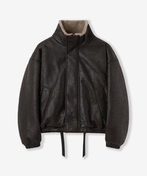 VTWO（ブイツー）の「70263 ヴィンテージコーティングムートン_ブラウン（ムートンコート）」