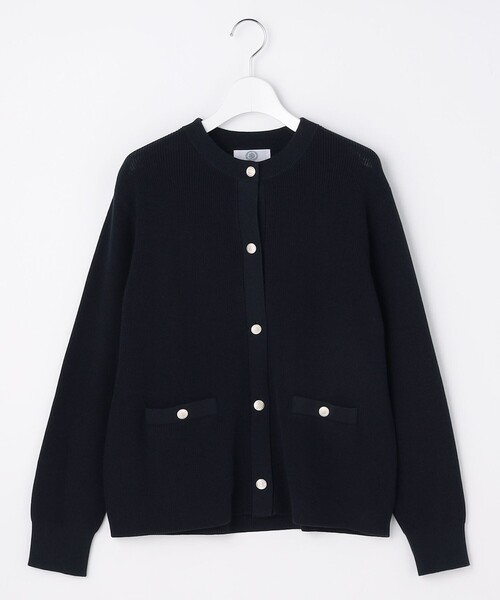 J.PRESS Ladies(J.プレス レディス)の「ORGANIC GASS COTTON クルーネック カーディガン(その他アウター・レディース・ライトグリーン系/ネイビー系/ベージュ系・SMALL)」の11枚目の写真