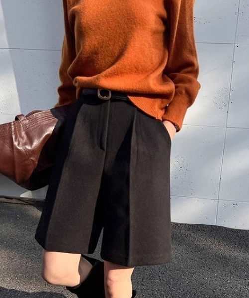 a lot of love(ア ロット オブ ラブ)の「きれいめハーフパンツ(その他パンツ・レディース・ブラック・S/M/L/XL)」の9枚目の写真