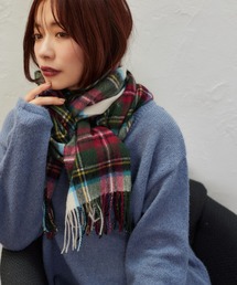 mysty woman | ウールチェックストール 571638(マフラー)