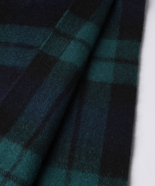 mysty woman（ミスティウーマン）の「ウールチェックストール 571638（マフラー・レディース・ネイビー系/ホワイト系その他・FREE）」の8枚目の写真