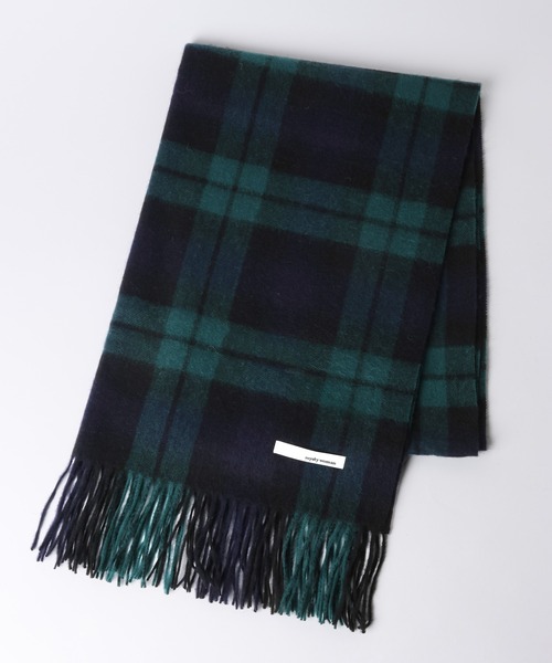 mysty woman（ミスティウーマン）の「ウールチェックストール 571638（マフラー・レディース・ネイビー系/ホワイト系その他・FREE）」の17枚目の写真