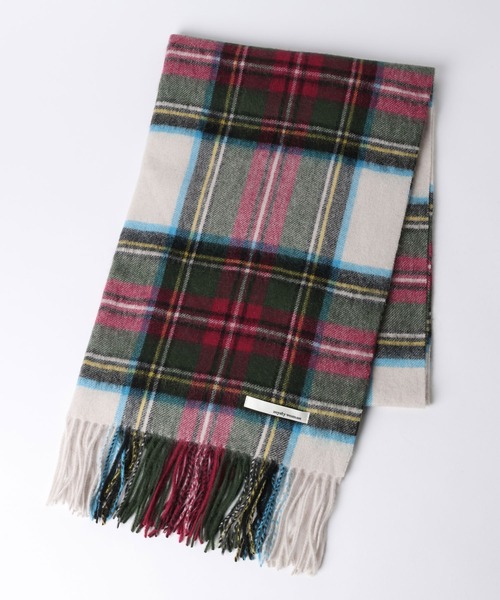 mysty woman（ミスティウーマン）の「ウールチェックストール 571638（マフラー・レディース・ネイビー系/ホワイト系その他・FREE）」の18枚目の写真