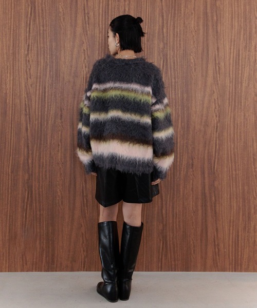 BAYFLOW（ベイフロー）の「[選べる丈感]フェイクレザーショートパンツ（その他パンツ・レディース・ブラック・MEDIUM/SMALL）」の6枚目の写真