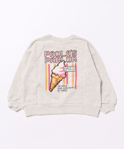 Life Support Products(ライフサポートプロダクツ)の「プリントクルーネックスウェット(スウェット・キッズ・エメラルド/マスタード/ラベンダー/ベージュ/ネイビー/ブラック/杢グレー/オフホワイト/ピンク/ホワイト系その他・100/95/90/80/110/150/140/130/120)」の12枚目の写真