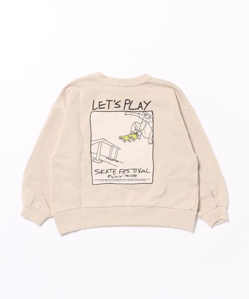 Life Support Products(ライフサポートプロダクツ)の「プリントクルーネックスウェット(スウェット・キッズ・エメラルド/マスタード/ラベンダー/ベージュ/ネイビー/ブラック/杢グレー/オフホワイト/ピンク/ホワイト系その他・100/95/90/80/110/150/140/130/120)」の14枚目の写真