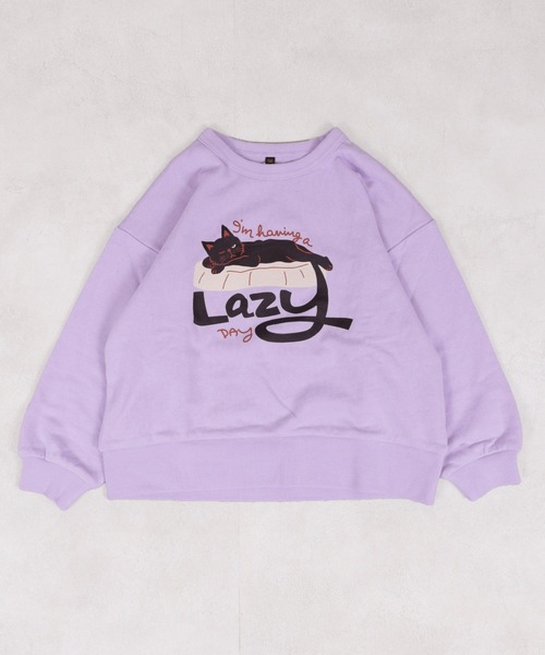 Life Support Products(ライフサポートプロダクツ)の「プリントクルーネックスウェット(スウェット・キッズ・エメラルド/マスタード/ラベンダー/ベージュ/ネイビー/ブラック/杢グレー/オフホワイト/ピンク/ホワイト系その他・100/95/90/80/110/150/140/130/120)」の8枚目の写真