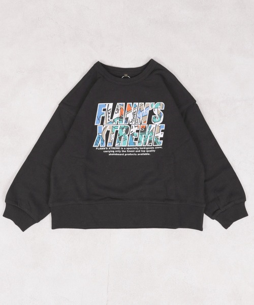 Life Support Products(ライフサポートプロダクツ)の「プリントクルーネックスウェット(スウェット・キッズ・エメラルド/マスタード/ラベンダー/ベージュ/ネイビー/ブラック/杢グレー/オフホワイト/ピンク/ホワイト系その他・100/95/90/80/110/150/140/130/120)」の4枚目の写真