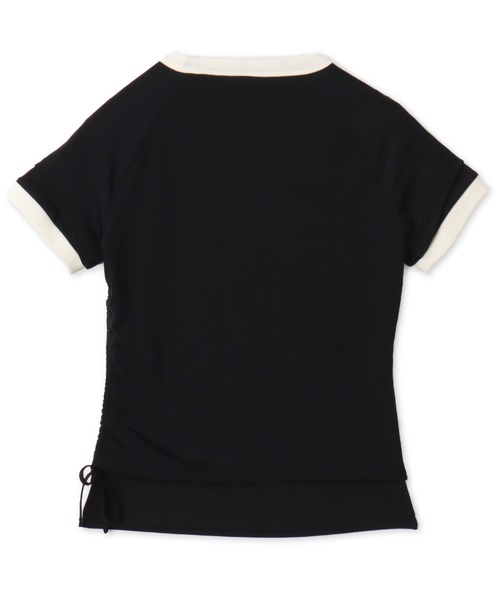 adidas(アディダス)の「adidas DOUBLE LAYERED CALI T-SHIRT / アディダス ダブル レイヤード カリ Tシャツ(Tシャツ/カットソー・レディース・ブラック・M/S/L)」の9枚目の写真