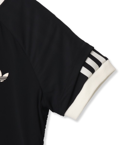 adidas(アディダス)の「adidas DOUBLE LAYERED CALI T-SHIRT / アディダス ダブル レイヤード カリ Tシャツ(Tシャツ/カットソー・レディース・ブラック・M/S/L)」の6枚目の写真