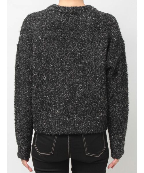 GYDA（ジェイダ）の「Symmetry GYDA jacquardニットトップス（ニット/セーター・レディース・ブラック/スカイブルー/オフホワイト/パープル・FREE）」の14枚目の写真