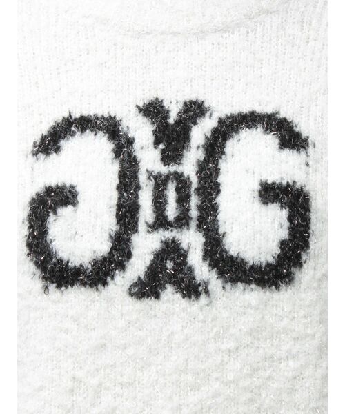 GYDA（ジェイダ）の「Symmetry GYDA jacquardニットトップス（ニット/セーター・レディース・ブラック/スカイブルー/オフホワイト/パープル・FREE）」の20枚目の写真