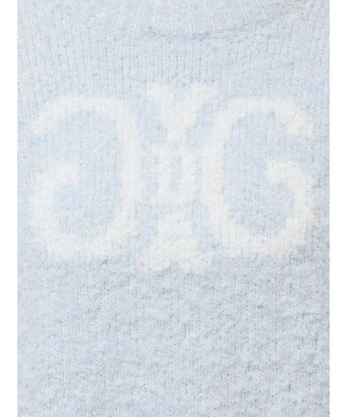 GYDA（ジェイダ）の「Symmetry GYDA jacquardニットトップス（ニット/セーター・レディース・ブラック/スカイブルー/オフホワイト/パープル・FREE）」の21枚目の写真