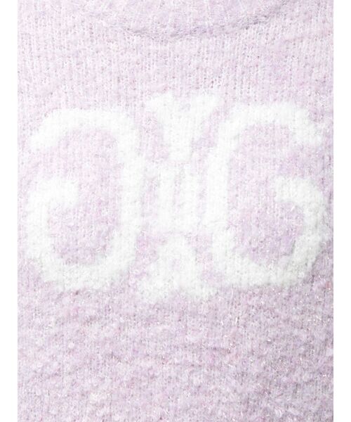 GYDA（ジェイダ）の「Symmetry GYDA jacquardニットトップス（ニット/セーター・レディース・ブラック/スカイブルー/オフホワイト/パープル・FREE）」の22枚目の写真