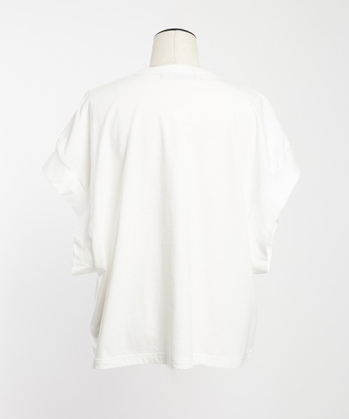 gomme(ゴム)の「ドロップメッシュ ルーズメッシュT(Tシャツ/カットソー・レディース・ブラック/ホワイト・MEDIUM)」の14枚目の写真