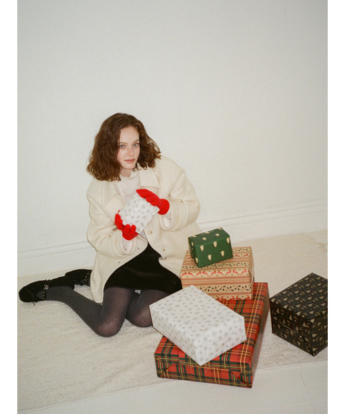 ETMON(エトモン)の「Boucle Stitch Half Coat, Ivory(チェスターコート・レディース・その他・F)」の4枚目の写真