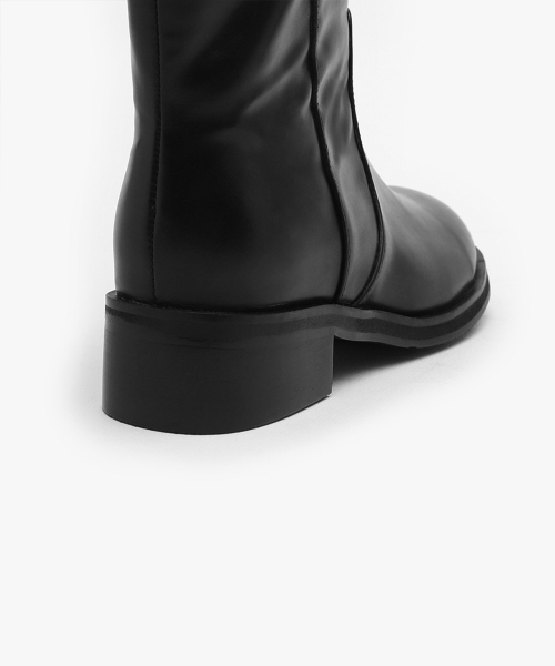 SAPPUN（サプン）の「Denzer ラウンド ロングブーツ (4cm)（ブーツ・レディース・ダークブラウン/ブラック・22.5cm/23cm/23.5cm/24cm/24.5cm/25cm/25.5cm）」の6枚目の写真