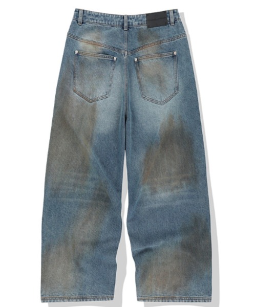 NOT4NERD（ノットフォーナード）の「NOT4NERD/ノットフォーナード/Mud Washed Regular Fit Denim Pants（デニムパンツ・メンズ・ブラック/ブルー・L/M/XL）」の3枚目の写真