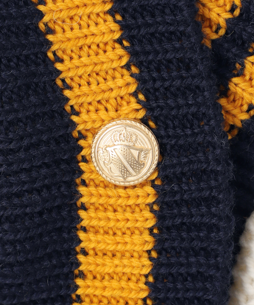 ISLAND TIDES（アイランドタイド）の「別注【ISLAND TIDES/アイランドタイド】 チルデン カーディガン（カーディガン/ボレロ・レディース・オートミール/ネイビー・MEDIUM）」の18枚目の写真