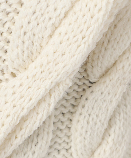 ISLAND TIDES（アイランドタイド）の「別注【ISLAND TIDES/アイランドタイド】 チルデン カーディガン（カーディガン/ボレロ・レディース・オートミール/ネイビー・MEDIUM）」の19枚目の写真