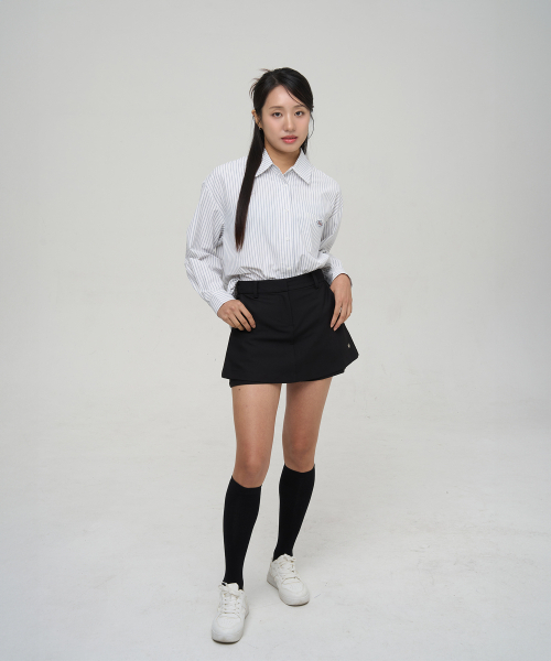 SELITIO(セレティオ)の「レイヤードミニスカートパンツブラック(スカート・レディース・ブラック・SMALL/MEDIUM/LARGE)」の3枚目の写真