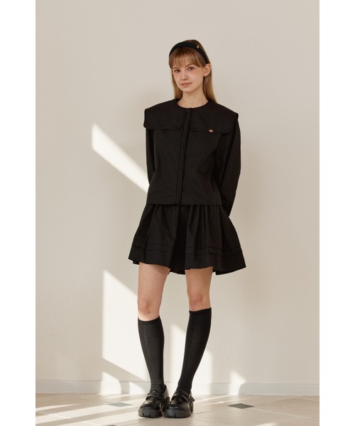 ANOETIC(アノエティック)の「HEIDI BANDING SKIRT_BLACK(スカート・レディース・ホワイト・FREE)」の1枚目の写真