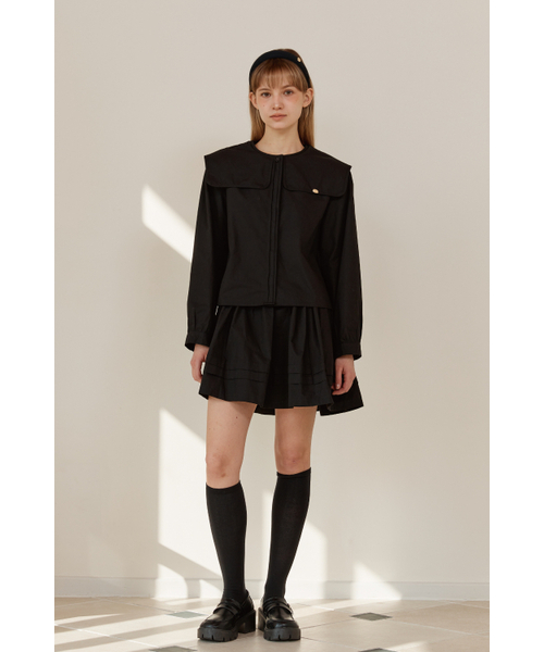 ANOETIC(アノエティック)の「HEIDI BANDING SKIRT_BLACK(スカート・レディース・ホワイト・FREE)」の3枚目の写真