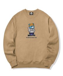 CITY BEAR GRAPHIC クルーネック - ベージュ