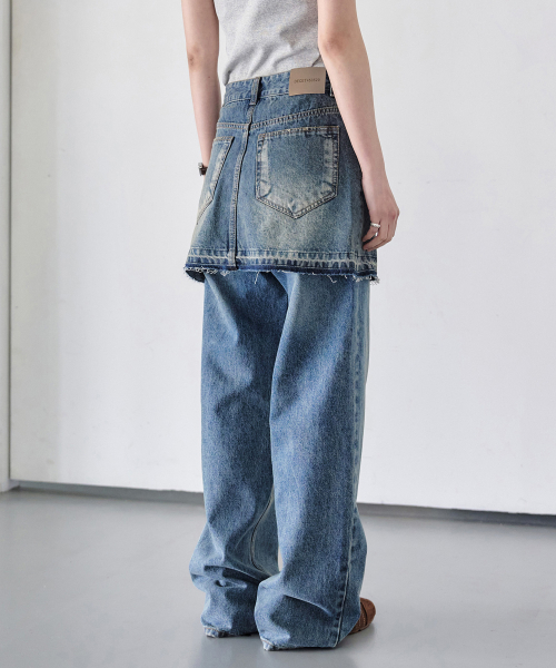 DECET WOMEN(デケット ウーマン)の「ラップスカート DCSK005ブルー(スカート・レディース・その他・X-SMALL/SMALL/MEDIUM)」の6枚目の写真