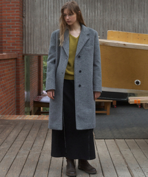 ANDNEEDS（アンドニーズ）の「Mond single long coat (gray)（チェスターコート）」