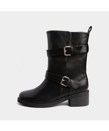 AVISPA（アビスパ）の「Camden Camden Two-Belt Mid-Calf Boots_B315_2Colors_5cm（ブーツ・レディース）」