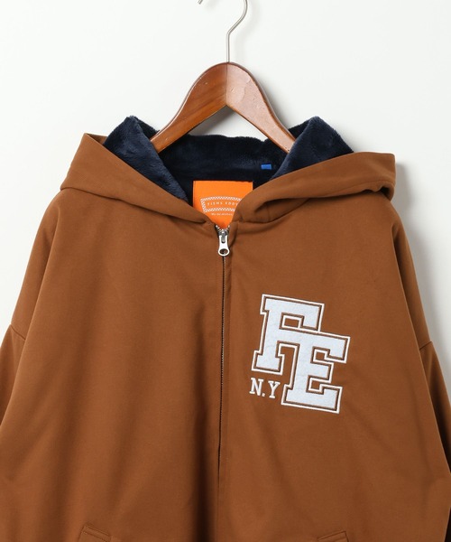 niko and...（ニコアンド）の「【FISHS EDDY(フィッシュエディ)】フーディブルゾン【UNISEX】（ブルゾン・メンズ・ネイビー/ブラウン・LARGE/MEDIUM）」の19枚目の写真
