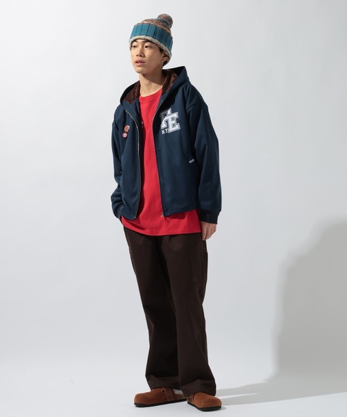 niko and...（ニコアンド）の「【FISHS EDDY(フィッシュエディ)】フーディブルゾン【UNISEX】（ブルゾン・メンズ・ネイビー/ブラウン・LARGE/MEDIUM）」の11枚目の写真
