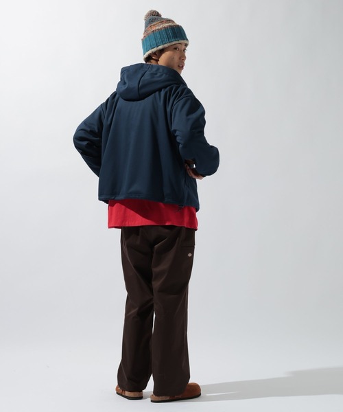 niko and...（ニコアンド）の「【FISHS EDDY(フィッシュエディ)】フーディブルゾン【UNISEX】（ブルゾン・メンズ・ネイビー/ブラウン・LARGE/MEDIUM）」の12枚目の写真