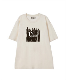 BY.L（バイエル）の「Shadow People Short Sleeve T-Shirt Cream（Tシャツ/カットソー・メンズ）」