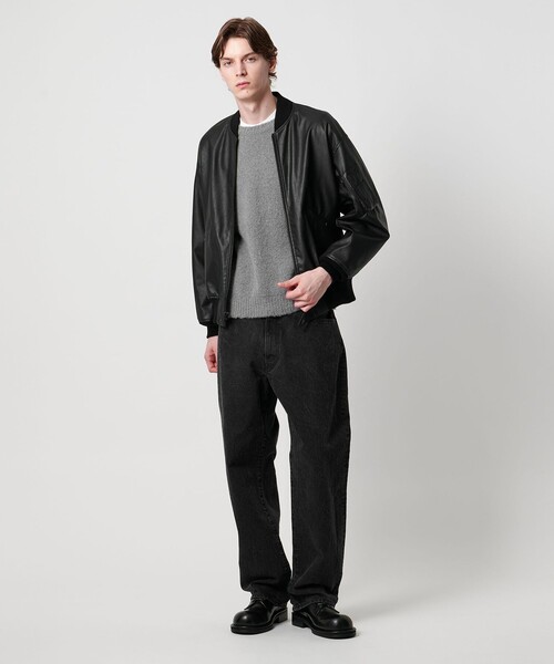 UNITED ARROWS & SONS(ユナイテッドアローズアンドサンズ)の「<UNITED ARROWS & SONS> SYNTHETIC/LTHR L-2B/ブルゾン(ブルゾン・メンズ・ブラック・XL/M/S)」の14枚目の写真