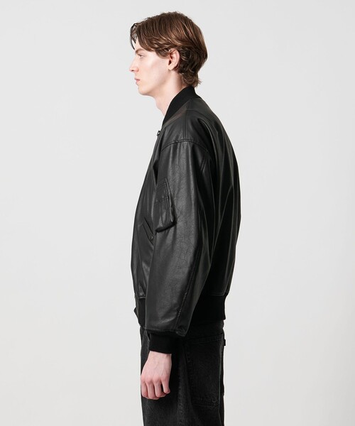 UNITED ARROWS & SONS(ユナイテッドアローズアンドサンズ)の「<UNITED ARROWS & SONS> SYNTHETIC/LTHR L-2B/ブルゾン(ブルゾン・メンズ・ブラック・XL/M/S)」の19枚目の写真