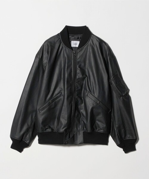 UNITED ARROWS & SONS(ユナイテッドアローズアンドサンズ)の「<UNITED ARROWS & SONS> SYNTHETIC/LTHR L-2B/ブルゾン(ブルゾン・メンズ・ブラック・XL/M/S)」の21枚目の写真