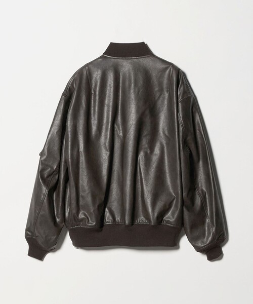 UNITED ARROWS & SONS(ユナイテッドアローズアンドサンズ)の「<UNITED ARROWS & SONS> SYNTHETIC/LTHR L-2B/ブルゾン(ブルゾン・メンズ・ブラック・XL/M/S)」の4枚目の写真
