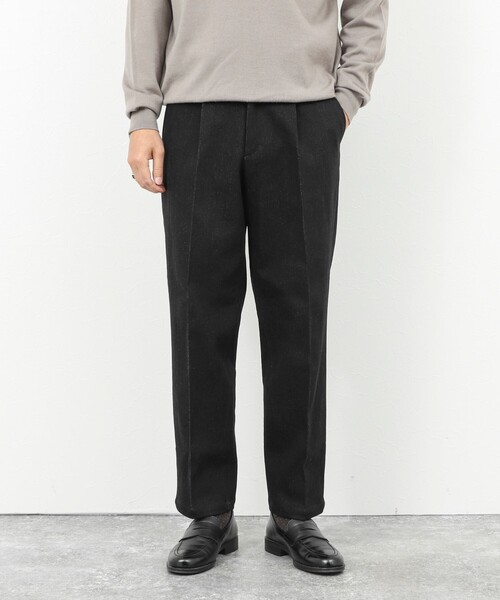 NOLLEY’S（ノーリーズ）の「デニムストレッチワイドジャスト丈PT 25AW（デニムパンツ・メンズ・ブラック/インディゴブルー・S/M/L/XL）」の2枚目の写真