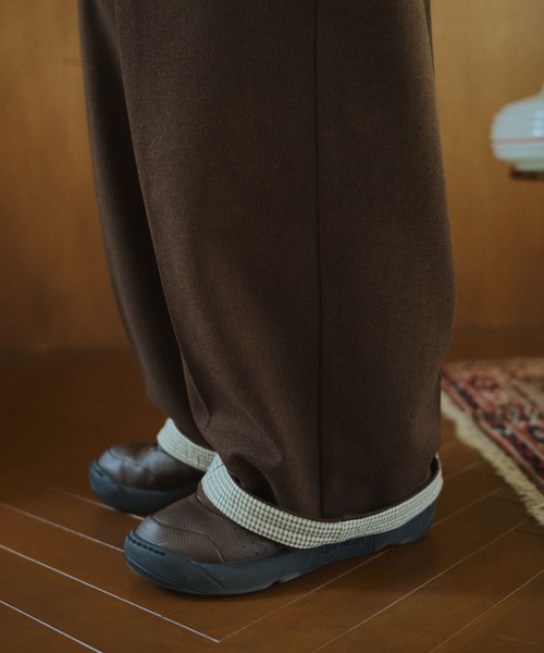 BROKEN BASE(ブロークンベース)の「Inside Check Wool Like Slacks / インサイドチェックウールライクスラックス(スラックス・メンズ・ネイビー/ブラウン・MEDIUM/LARGE)」の9枚目の写真